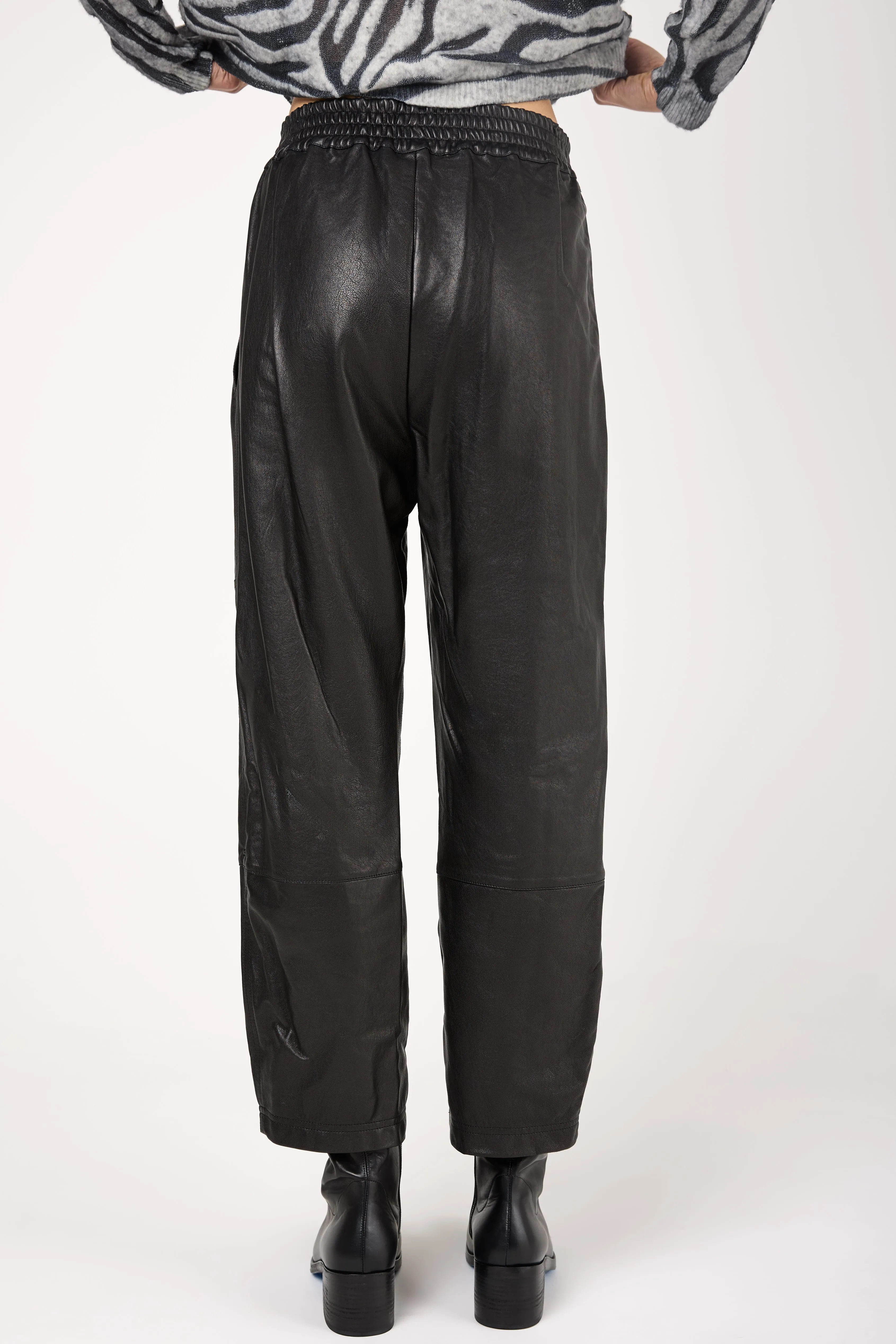 Leather Pant in Nero