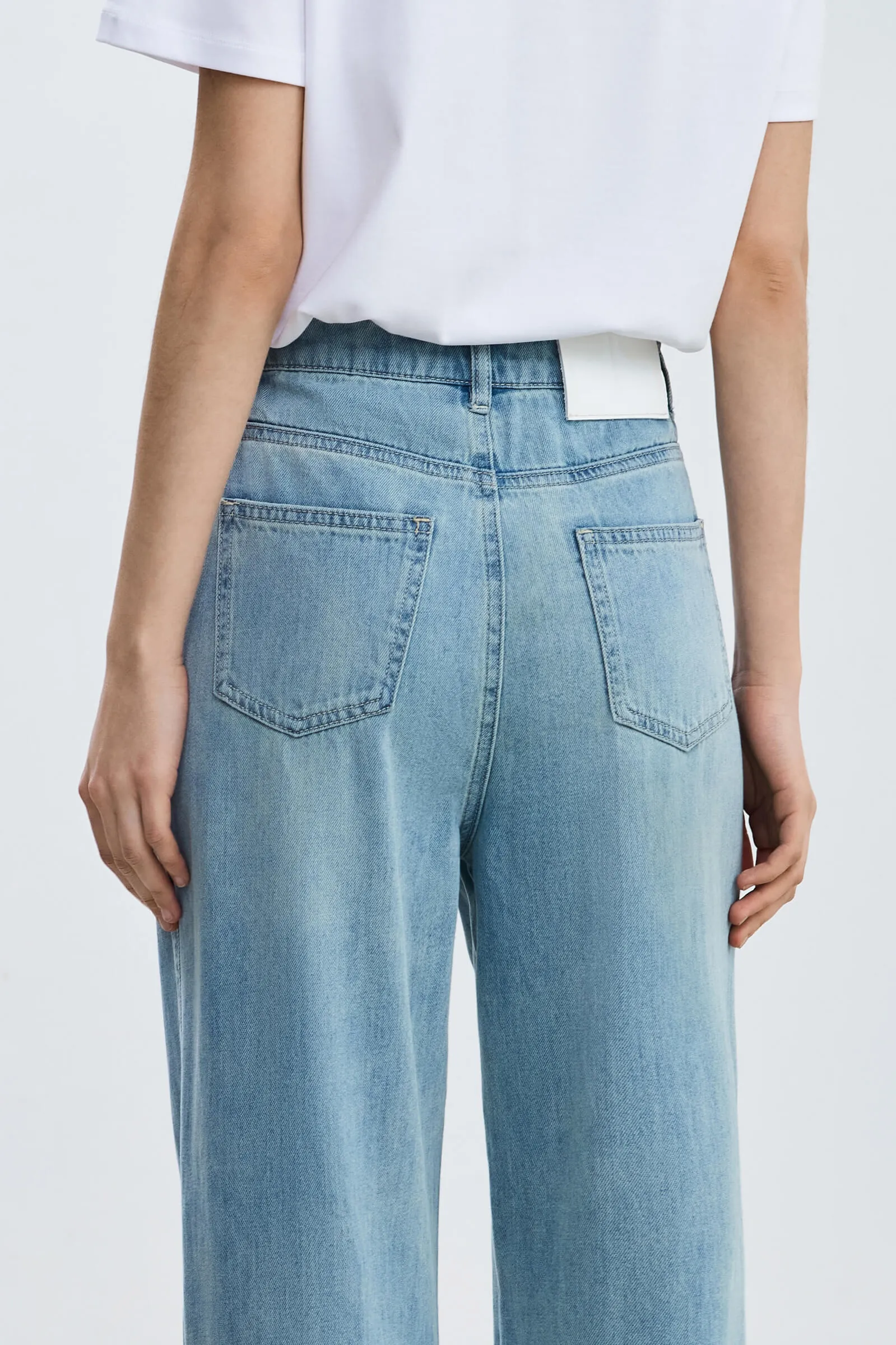 LILY All-Cotton Straight Leg Jeans