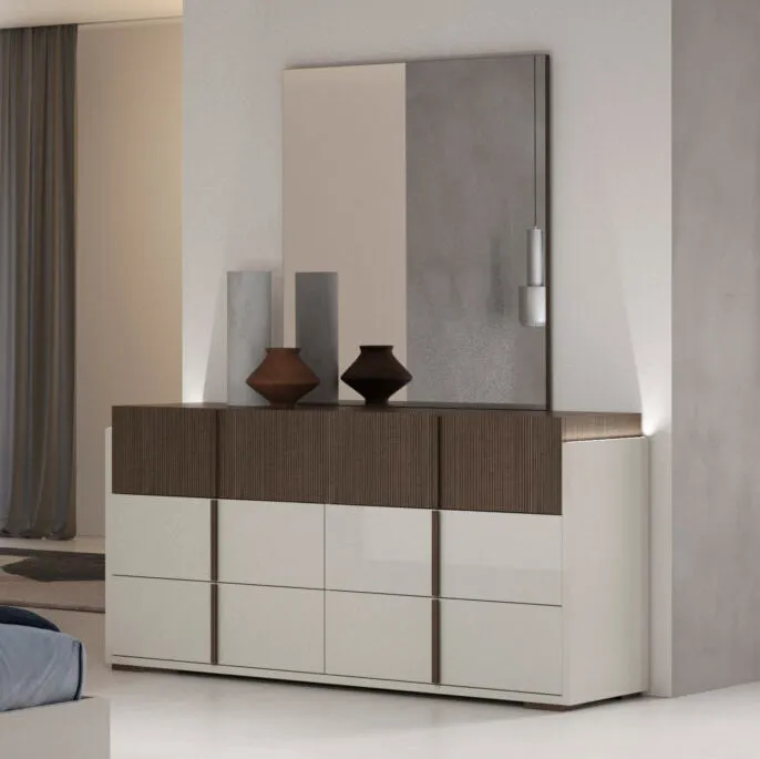 LIVIA Hazel Taupe Dresser - Fabelli Italia