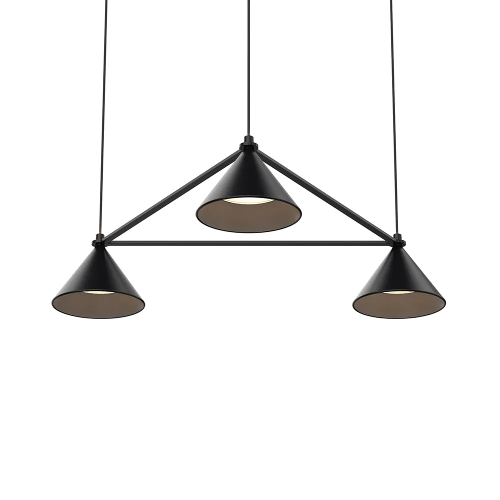 Lumo 3-Light Triangle Pendant Light