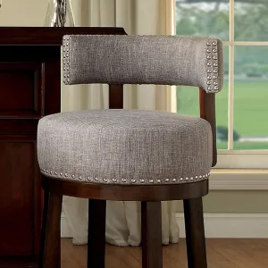 LYNSEY Dark Oak/Light Gray 24" Bar Stool