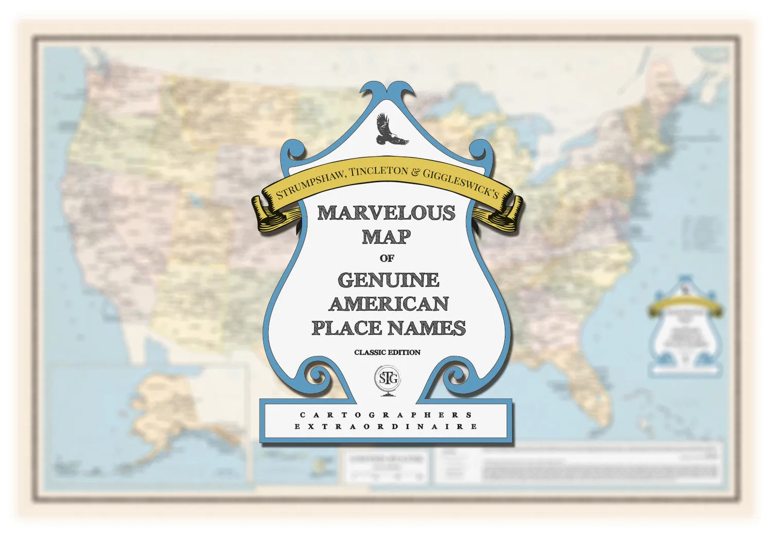 Marvellous Map of Genuine American Place Names