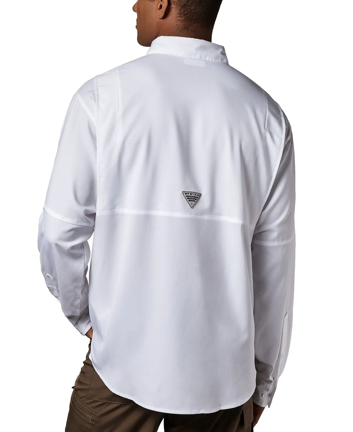 Men's long sleeve shirt pfg tamiami ii Columbia, white