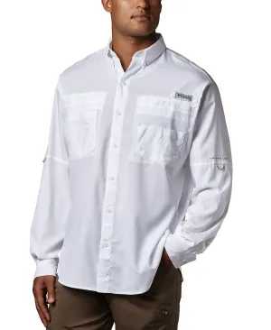 Men's long sleeve shirt pfg tamiami ii Columbia, white