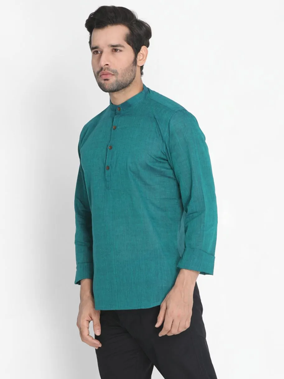 Men's Pure Cotton Green color Kurta for Men's - Vastramay