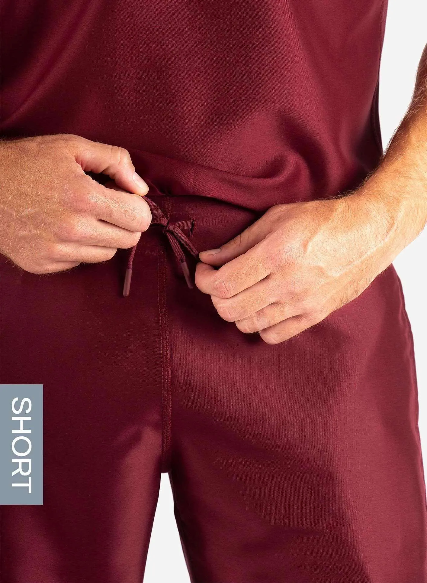 Men's Slim Fit Scrub Pants | Short