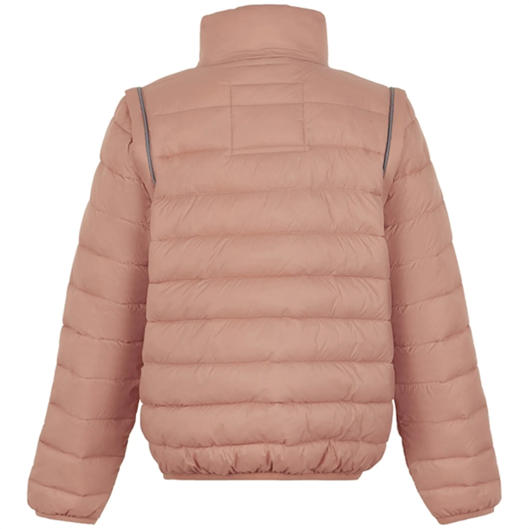 Mikk-Line Nylon puffer 2i1 Jacket Tawny Brown