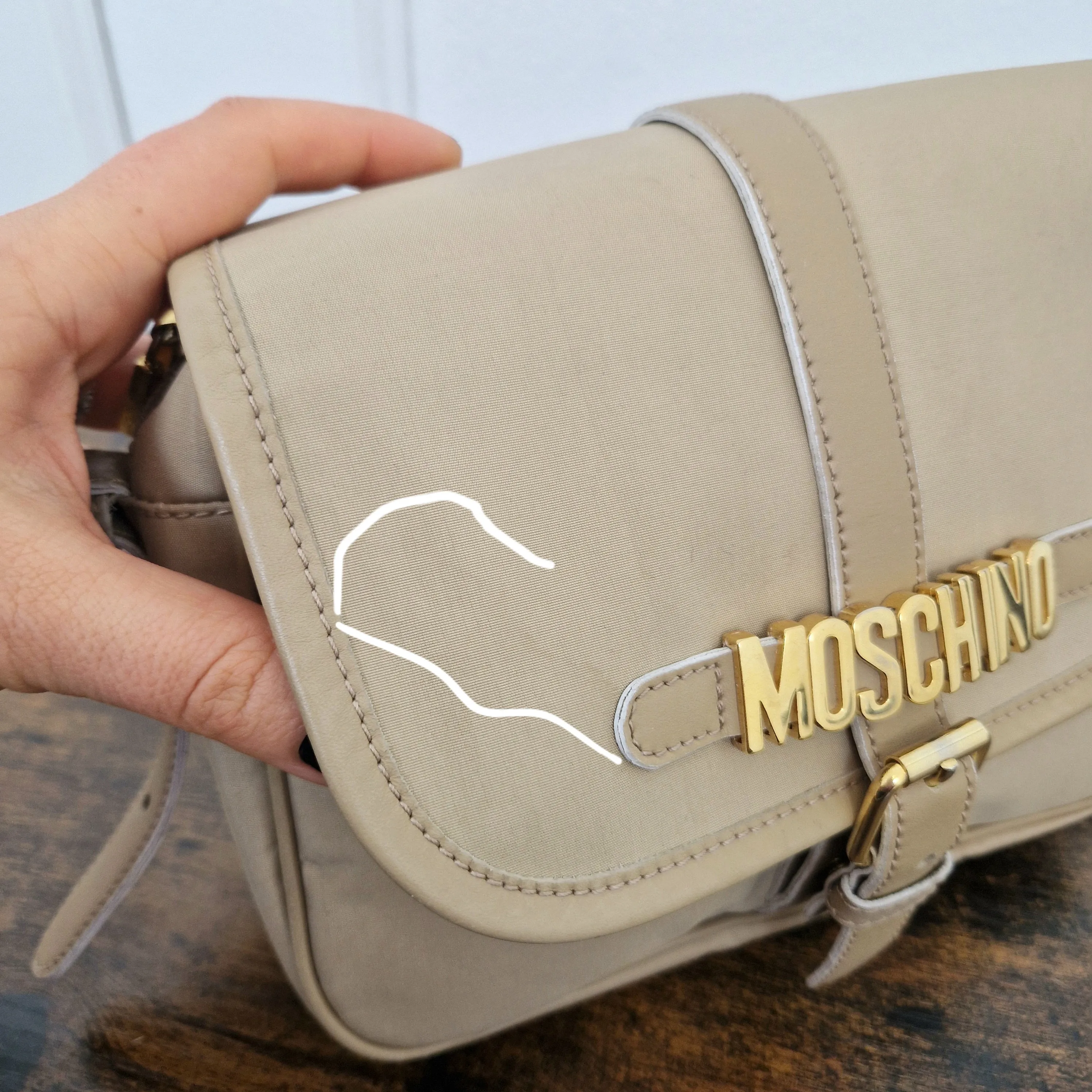 Moschino | Borsa a tracolla beige