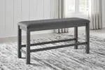 Myshanna Two-tone Gray Dining Bench