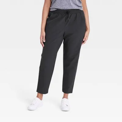 New - All In Motion Women's Stretch Woven High-Rise Tapered Pants Jogger UPF 50 