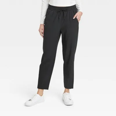 New - All In Motion Women's Stretch Woven High-Rise Tapered Pants Jogger UPF 50 