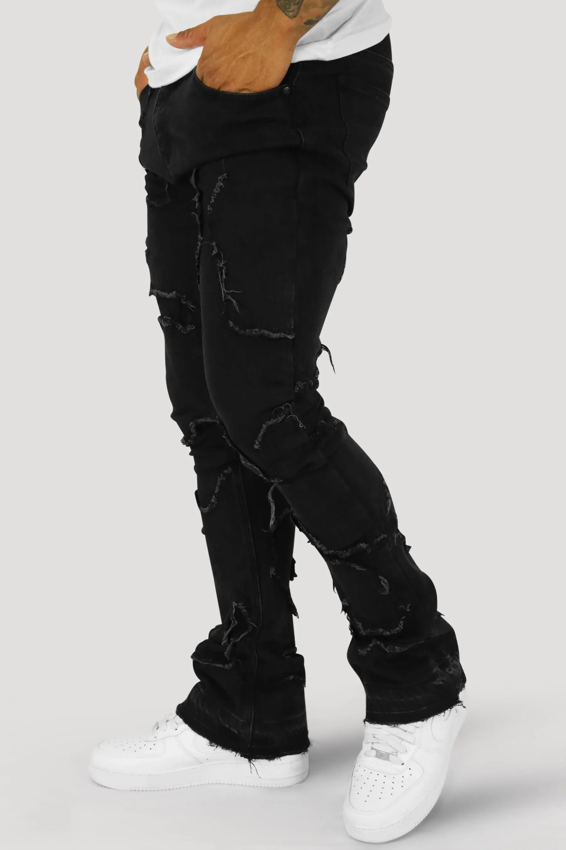 No Trace Stacked Denim (Black)