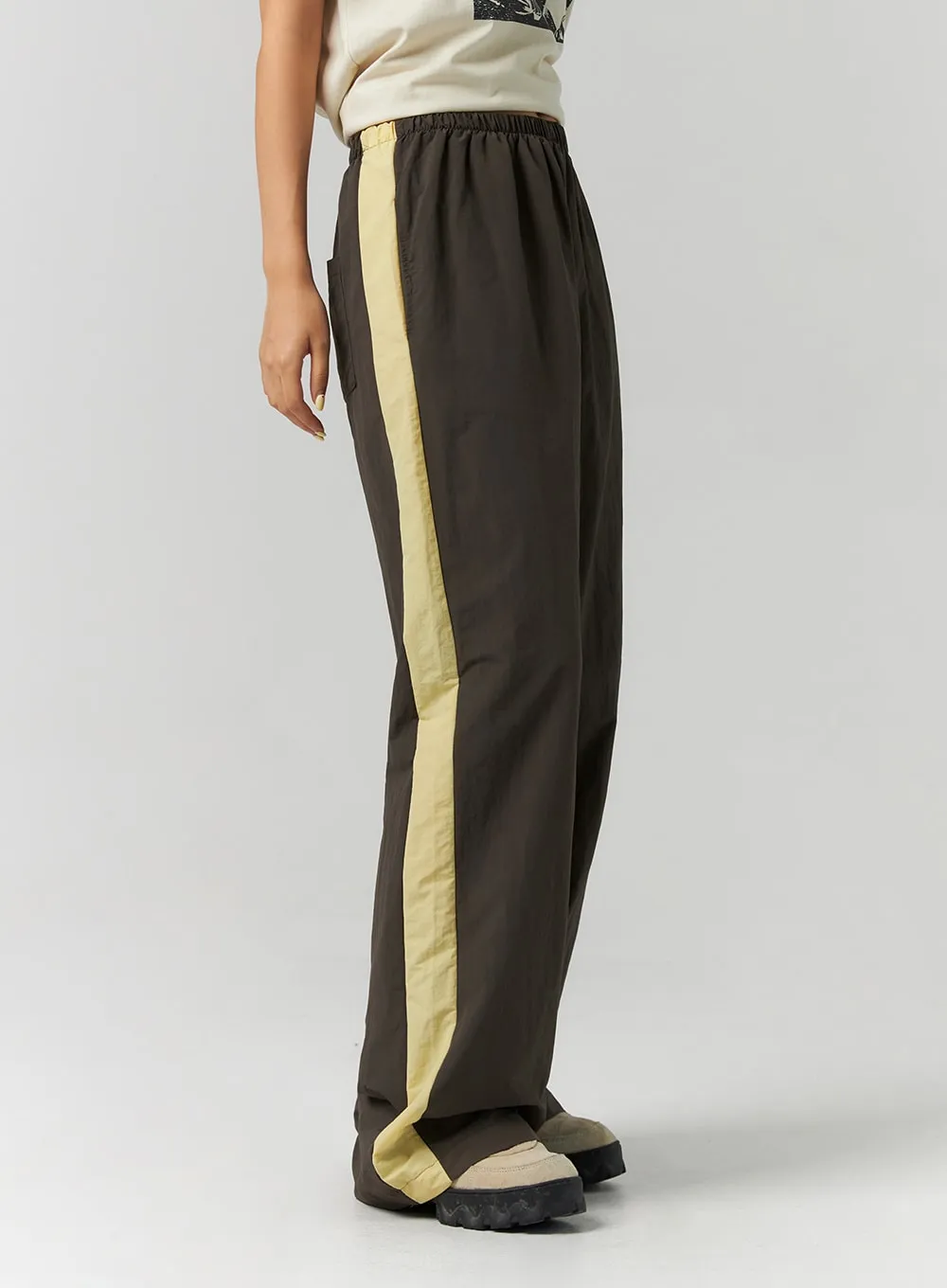 Nylon Wide Fit Pants CS311