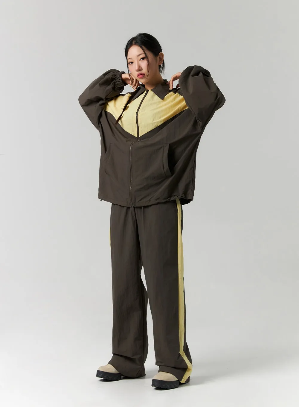 Nylon Wide Fit Pants CS311