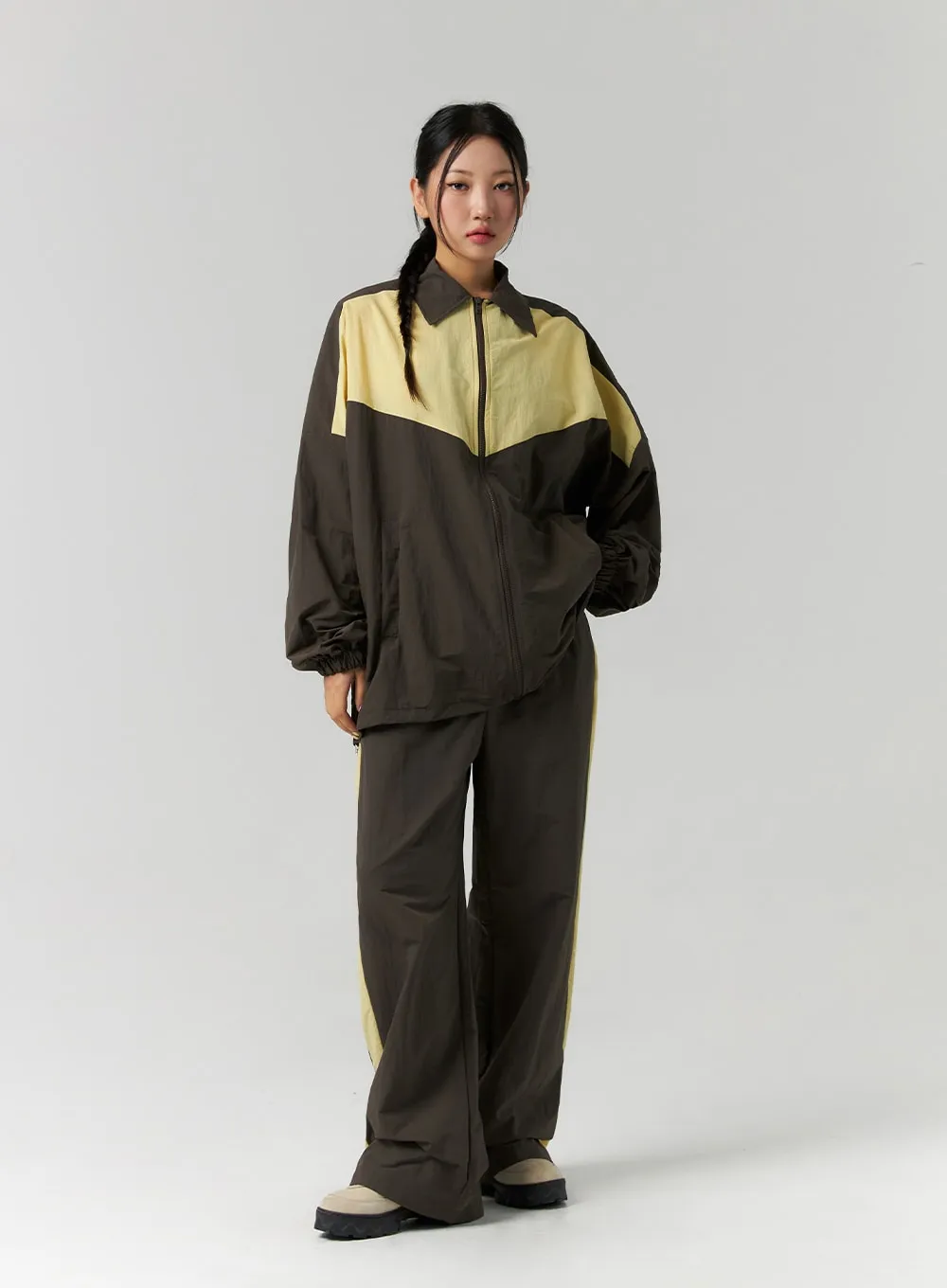 Nylon Wide Fit Pants CS311