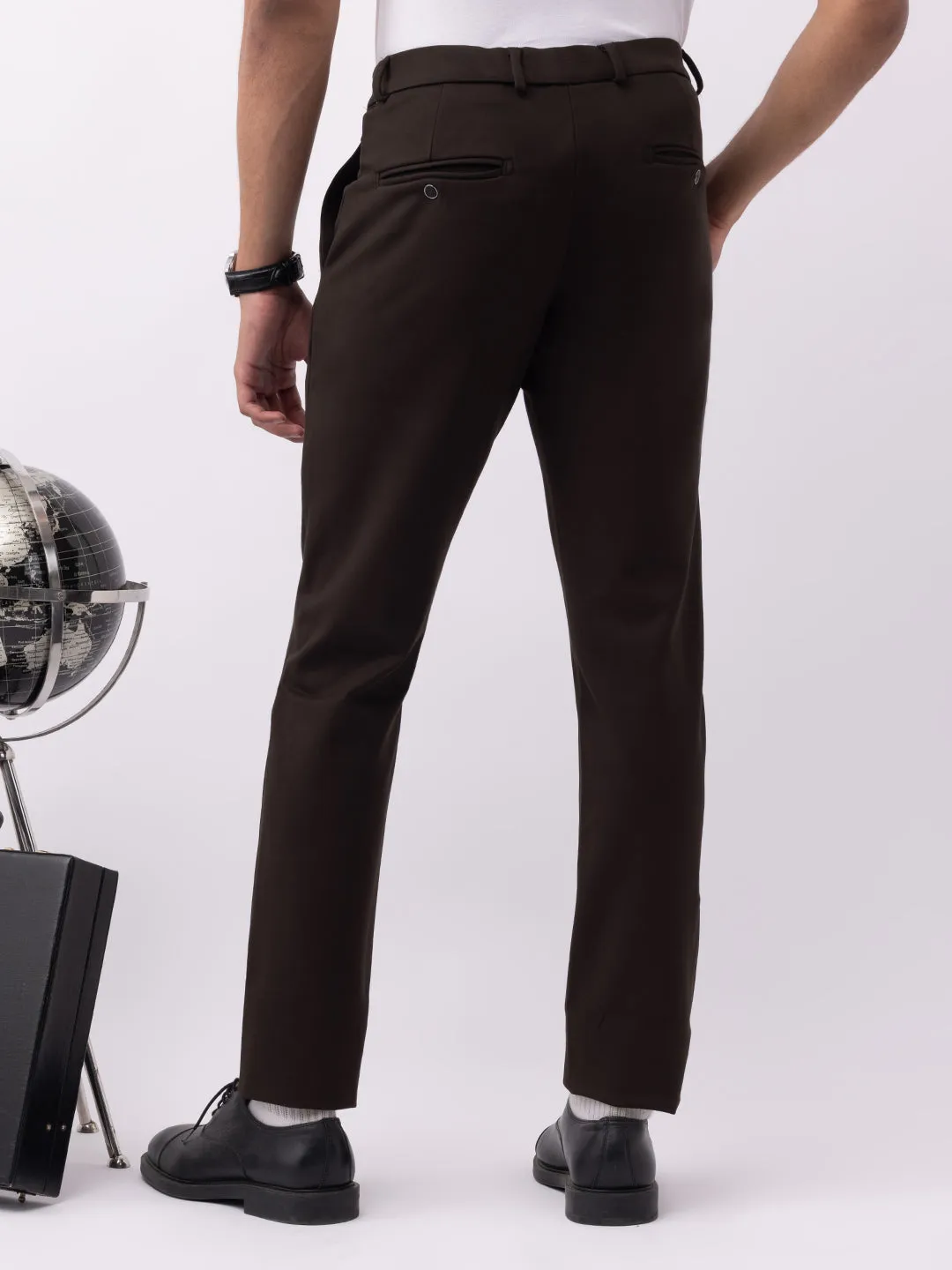 Olive Bi-Stretch Slim Trousers