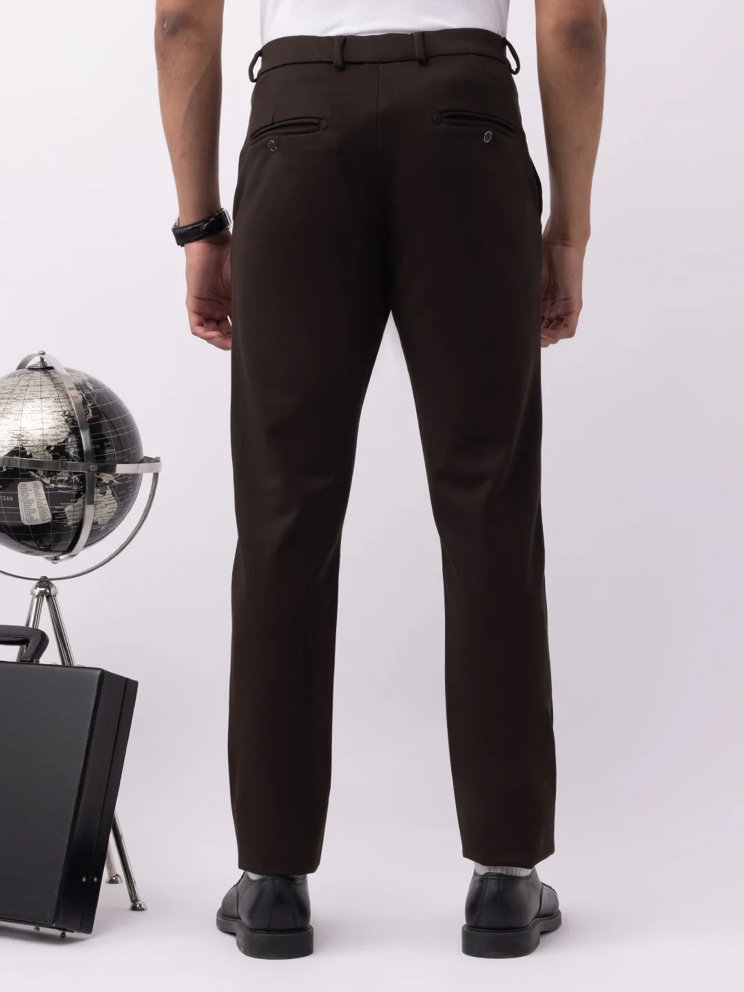 Olive Bi-Stretch Slim Trousers