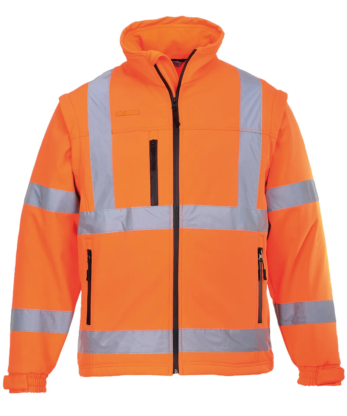 Orange - Hi-vis softshell jacket (3L) (S428)