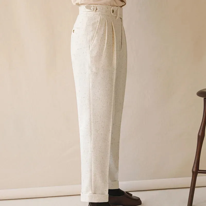 Paris high-waist design trousers