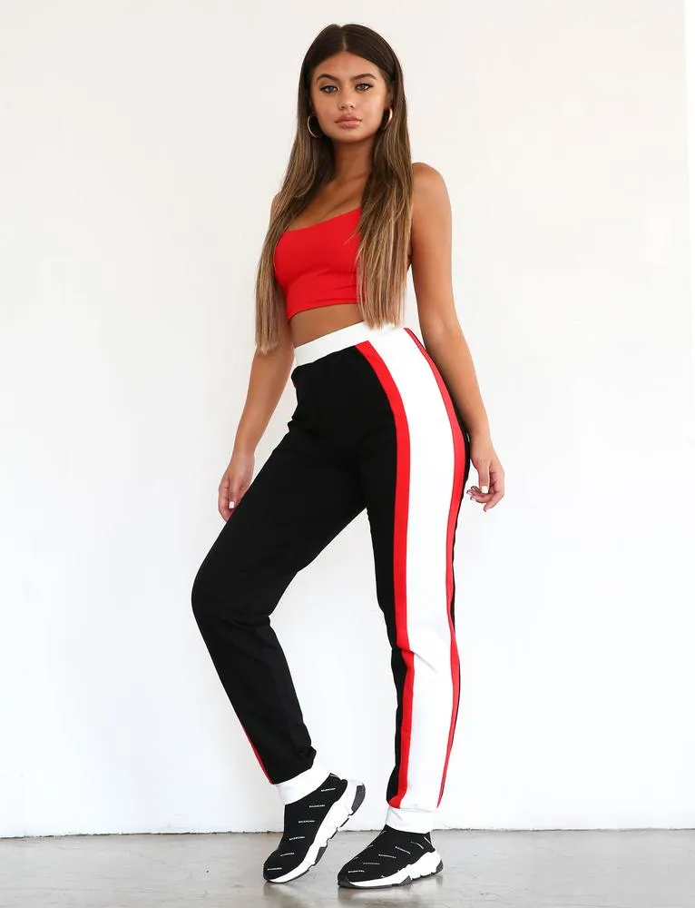 Pia Pant - Black/Red/White