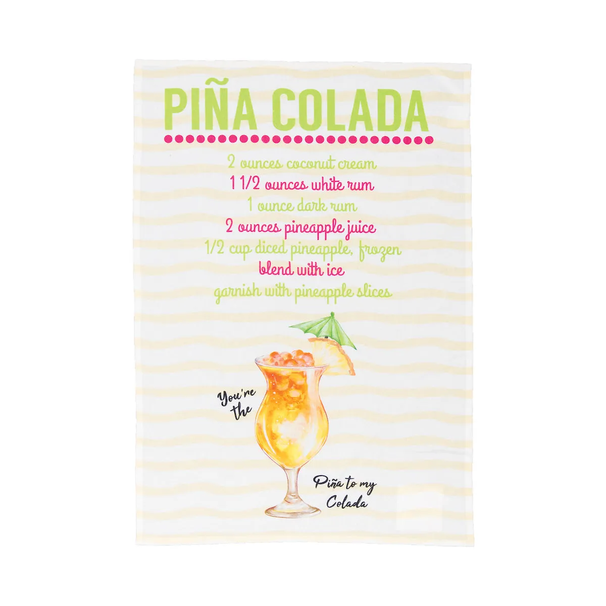 Pina Colada Kitchen Towel