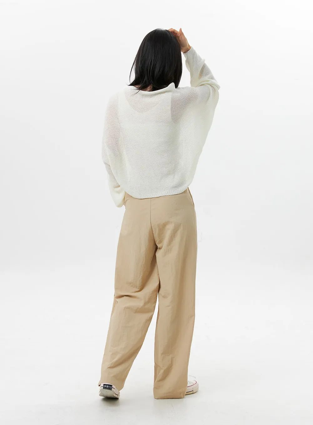 Pintuck Wide-Fit Pants OG318