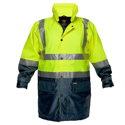 Portwest Mens Core 2 Tone Fleece Lined Rain Jacket H Taped