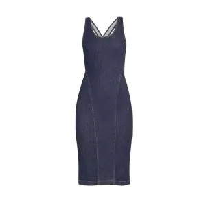 Pre Order:  Backless Slim Fit Denim Dress