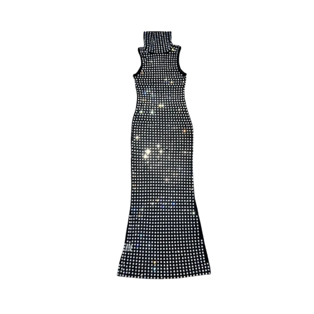 Pre Order:  Hot Diamond Mesh Maxi Dress