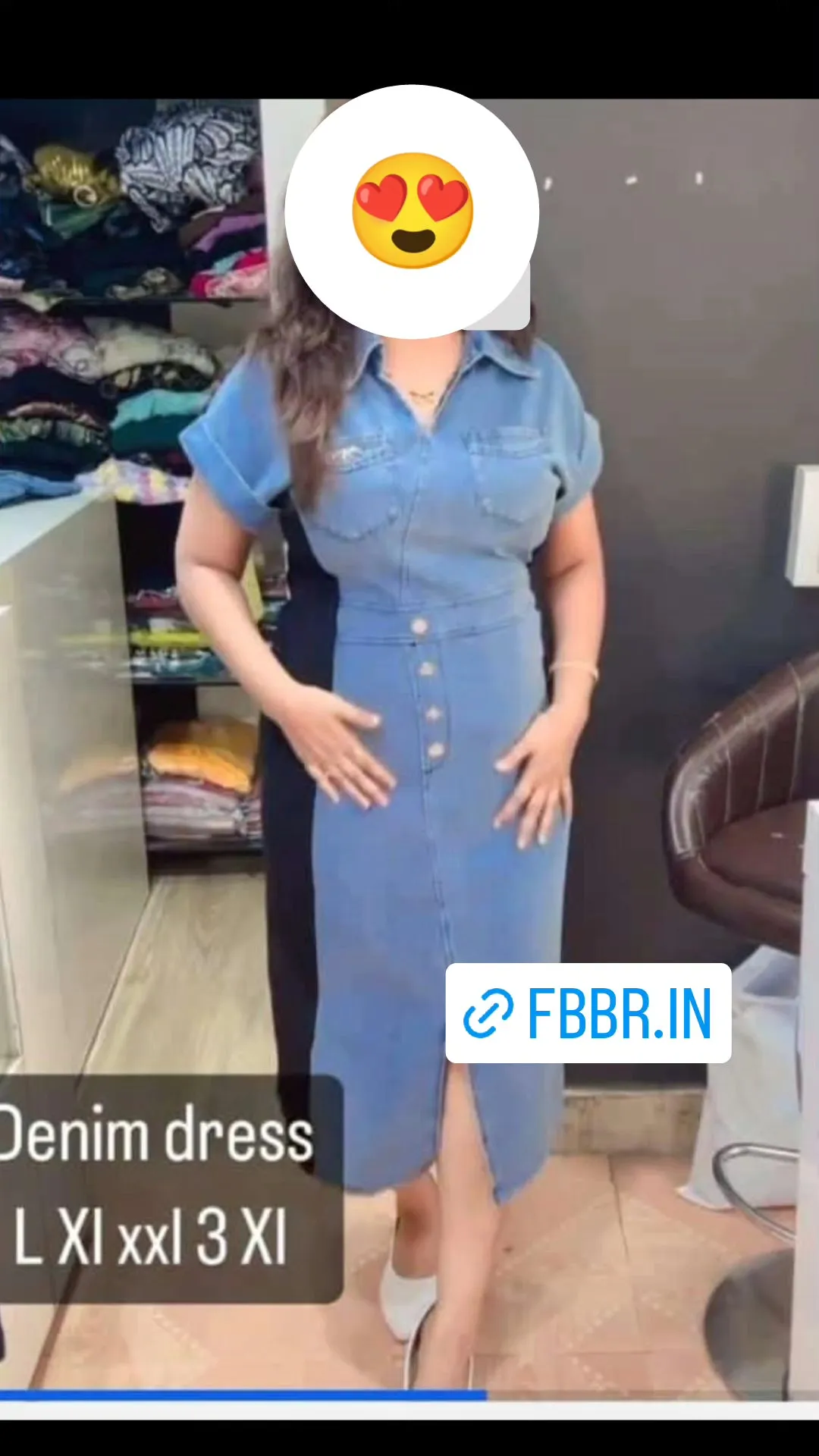 Premium denim dress