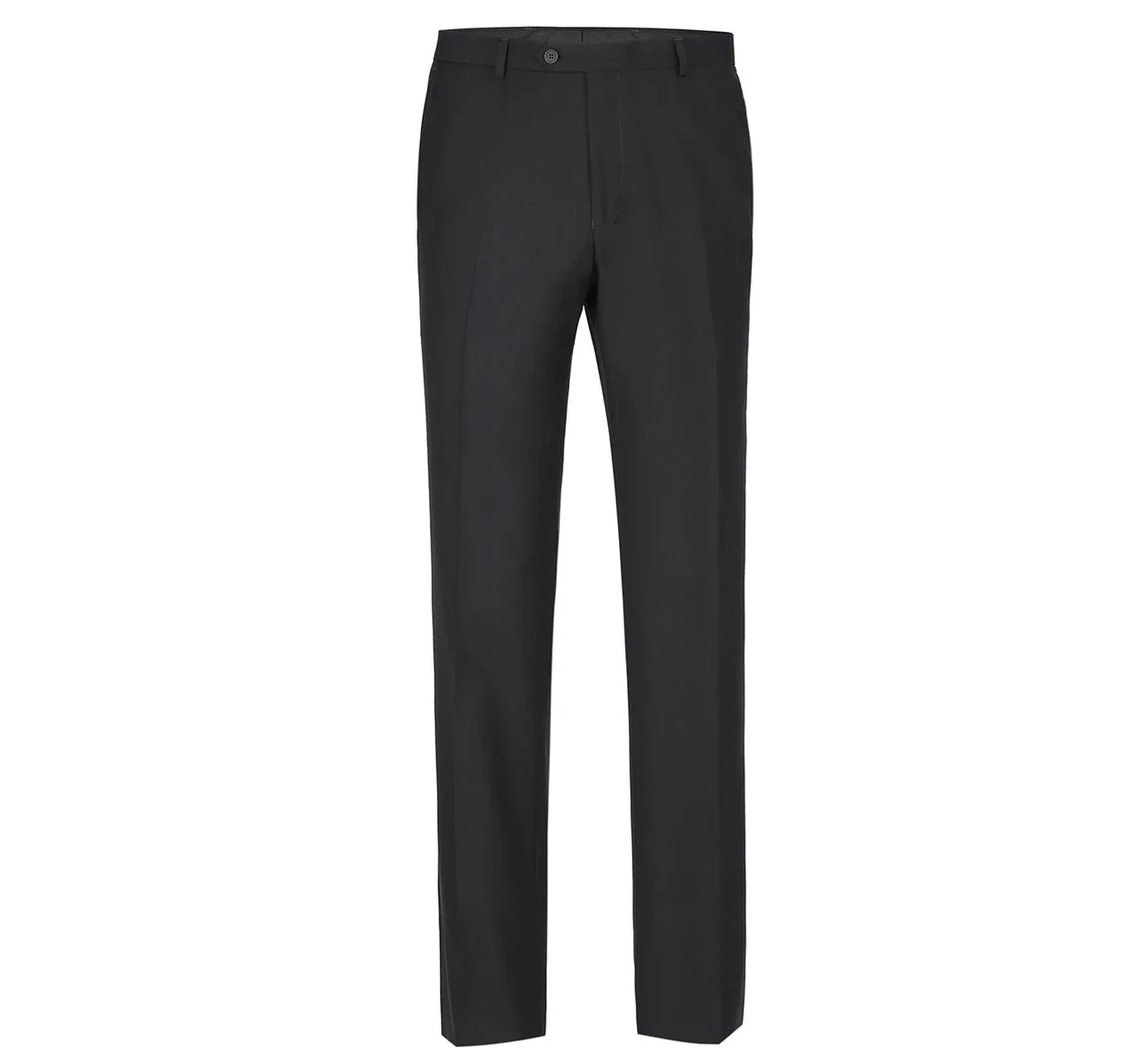 RENOIR Black Classic Fit Flat Front Suit Separate Pants 201-1