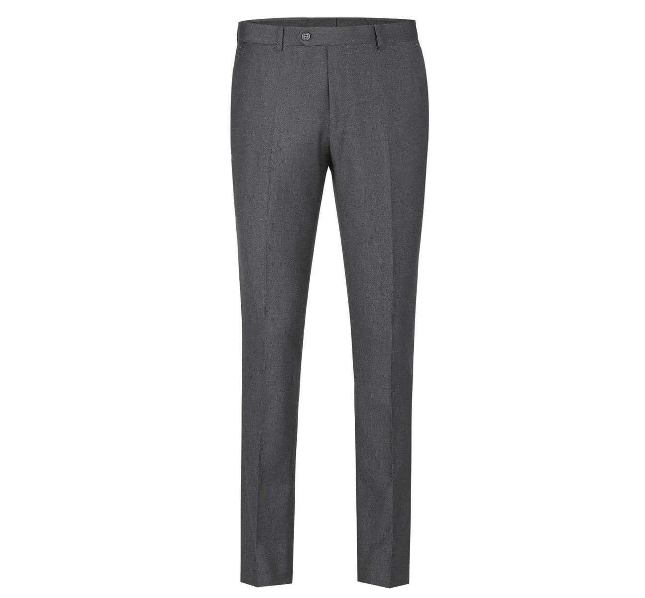 RENOIR Charcoal Classic Fit Flat Front Suit Separate Pants 202-1