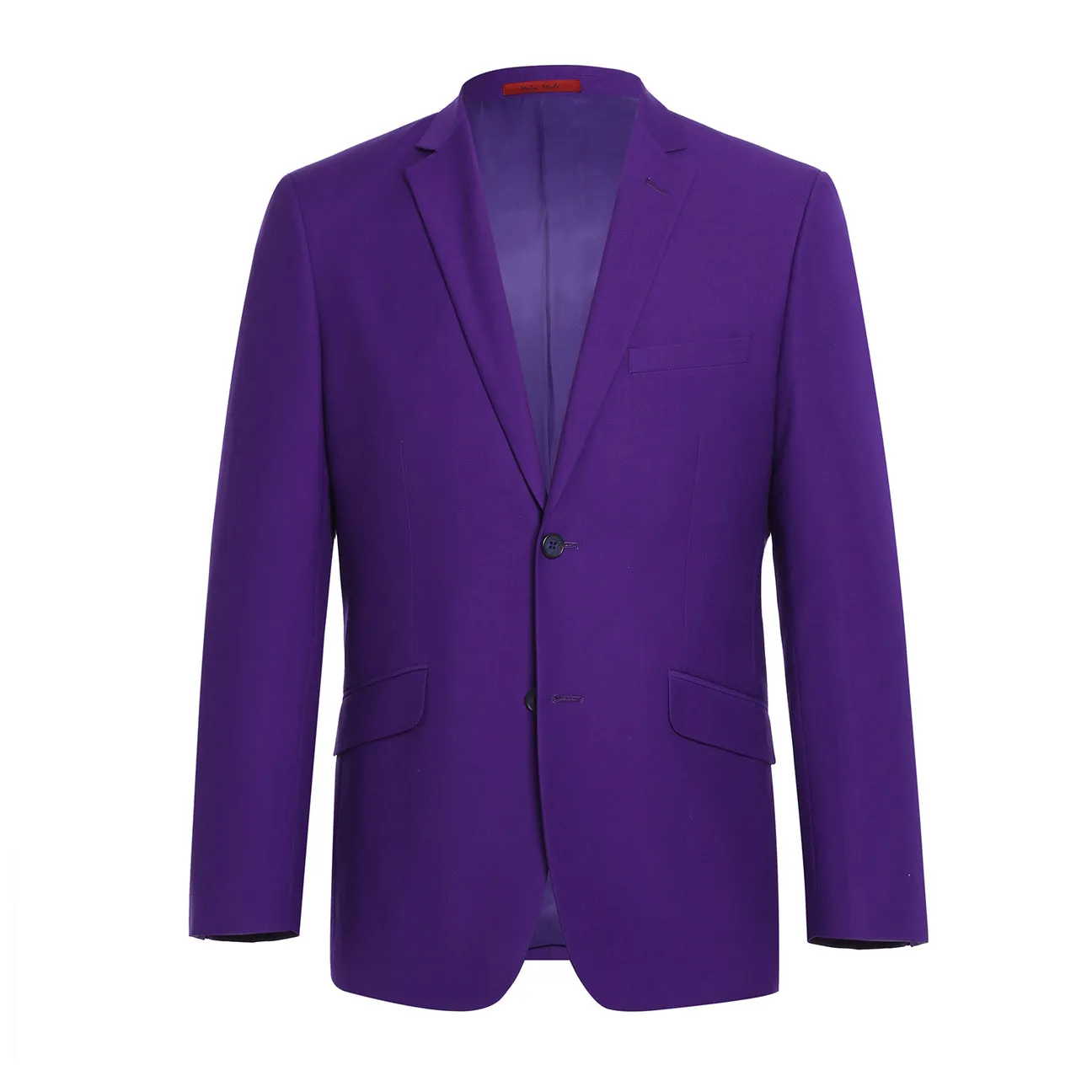 RENOIR Purple Slim Fit 2-Piece Single Breasted Notch Lapel Suit 201-68