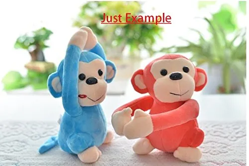 Richy Toys Monkey's Cuddly Couple Soft Toys Plush Stuffed Teddy Bear for Kids Birthday Gift (Red)