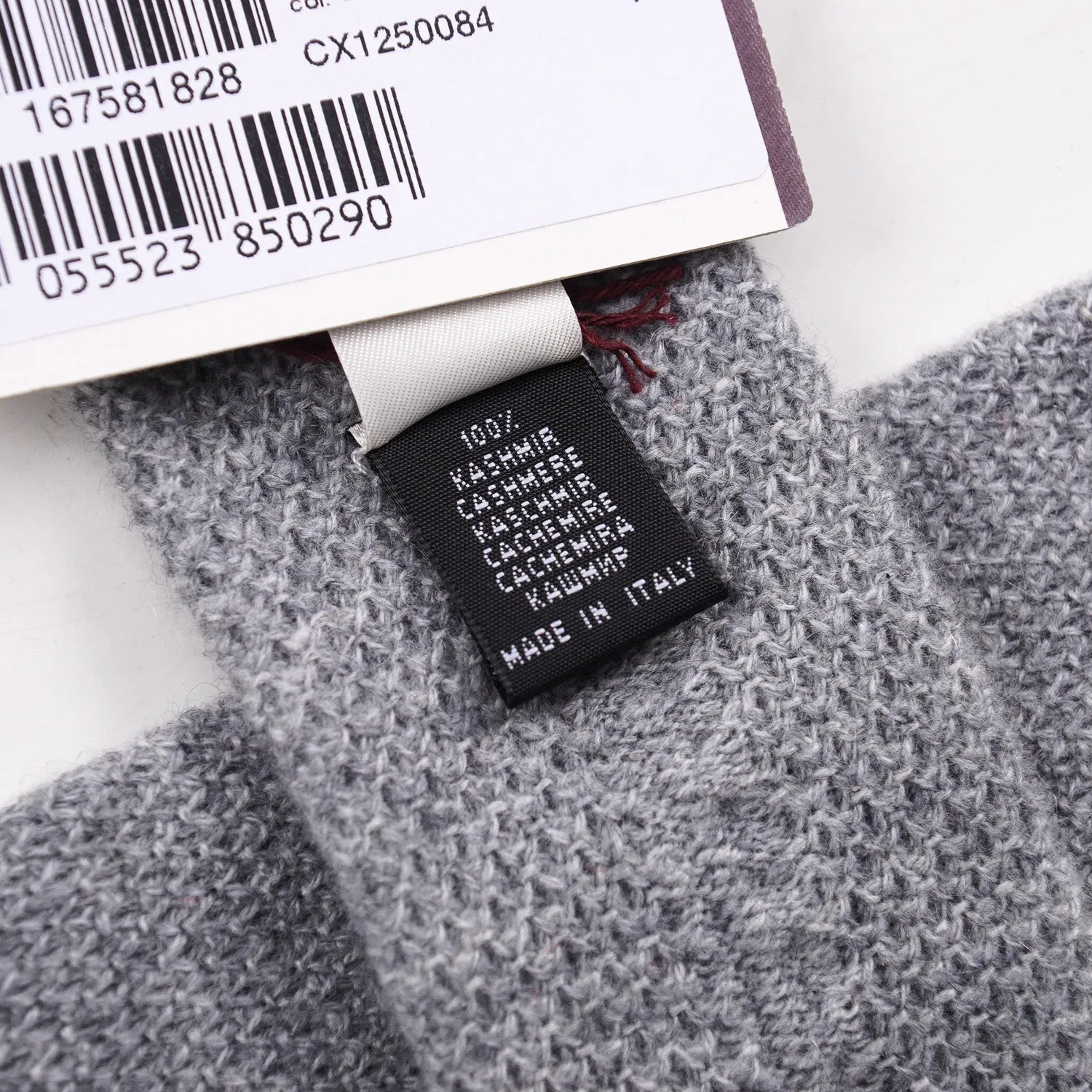 Roda Heather Gray Knit Cashmere Tie