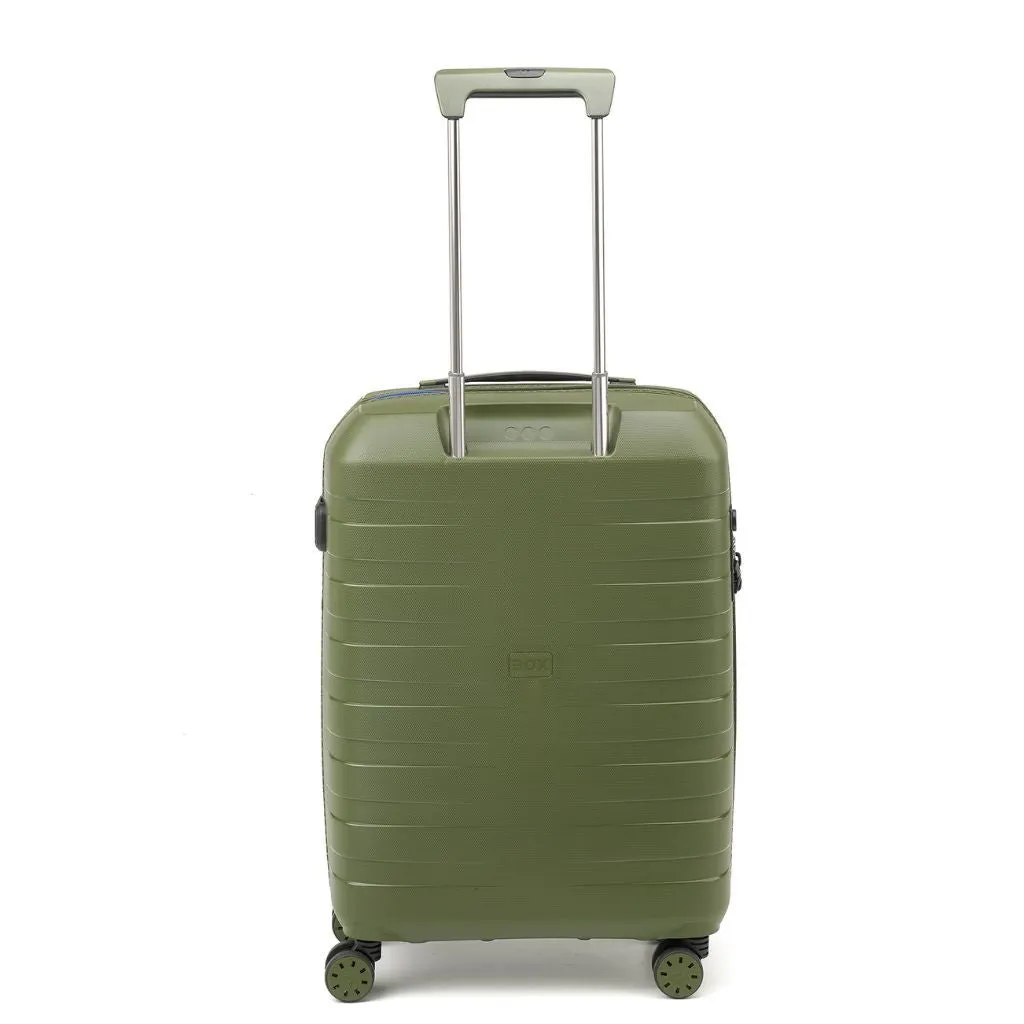 Roncato Box Young Carry On 55cm Hardsided Spinner Suitcase Green