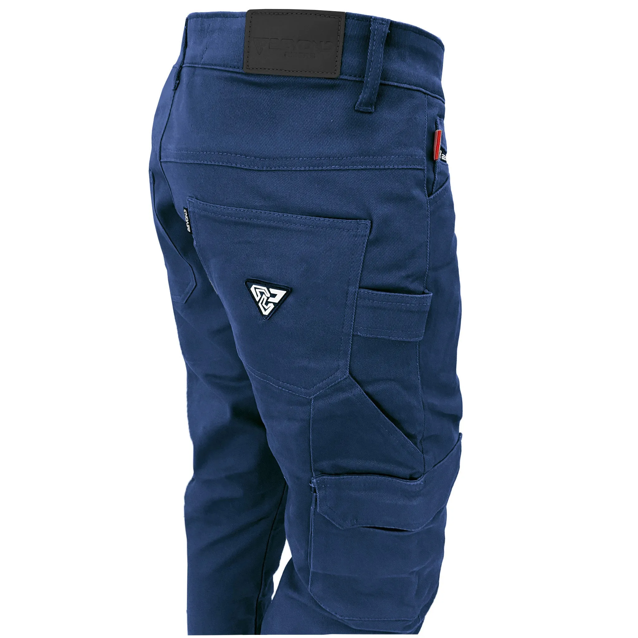 SALE Loose Fit Cargo Pants - Navy Blue with Pads