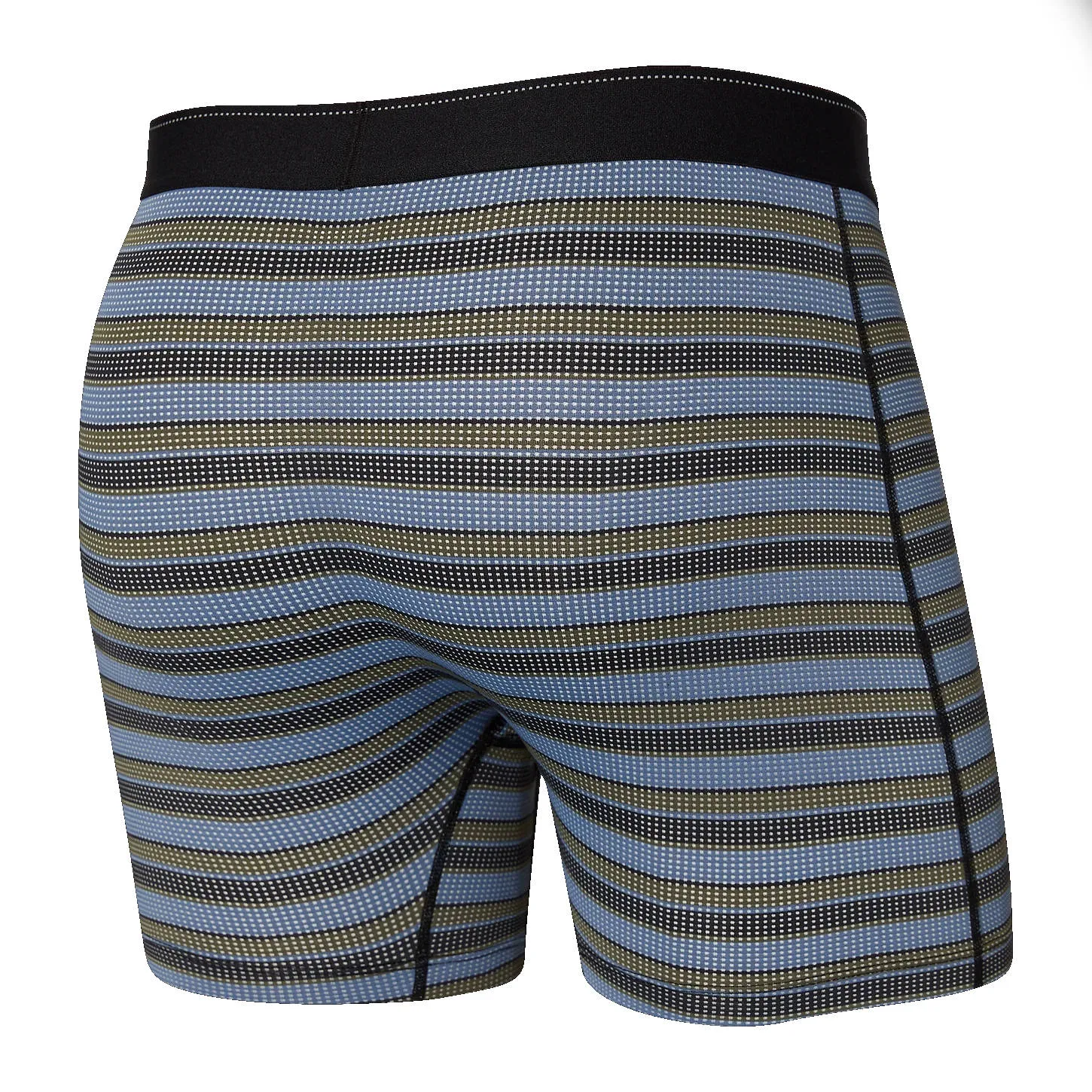 Saxx Mens Quest Boxer Brief Fly Solar Stripe Twilight