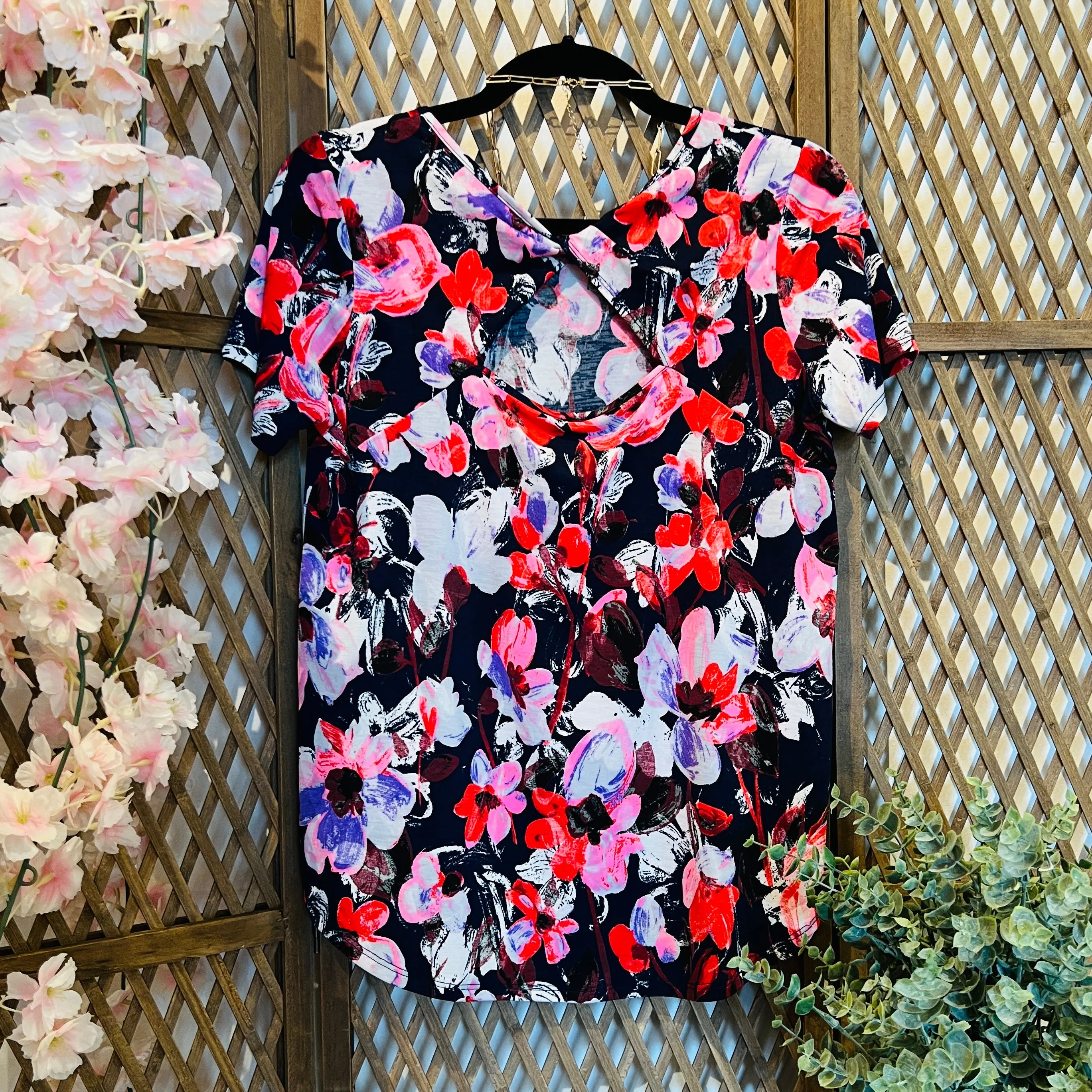 Short Sleeve Floral Top