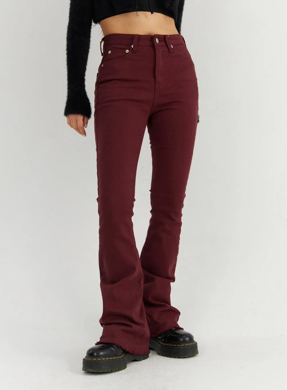 Slim Fit Bootcut Pants CO319