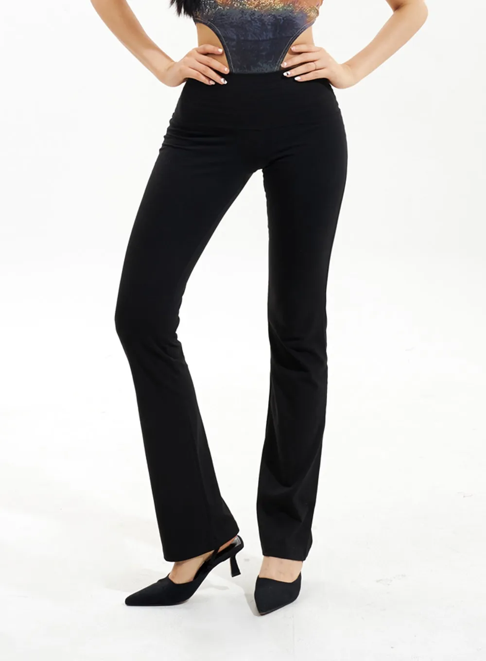 Slim Fit Bootcut Pants IU308