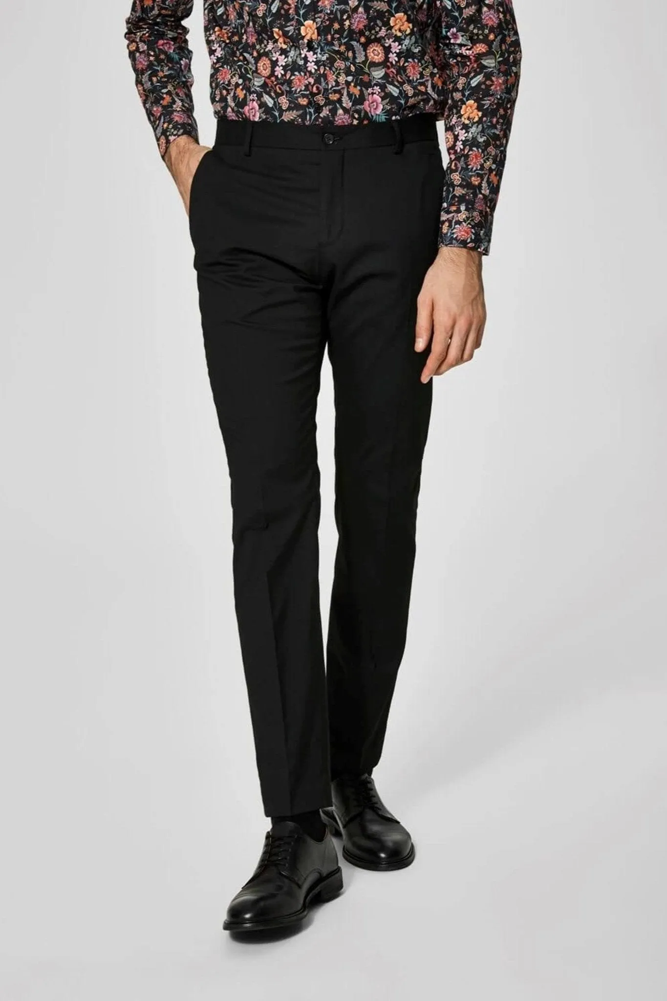 Slim fit suit trousers - Black