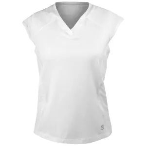 Sofibella Women's Bliss Tie-Back Short Sleeve - White