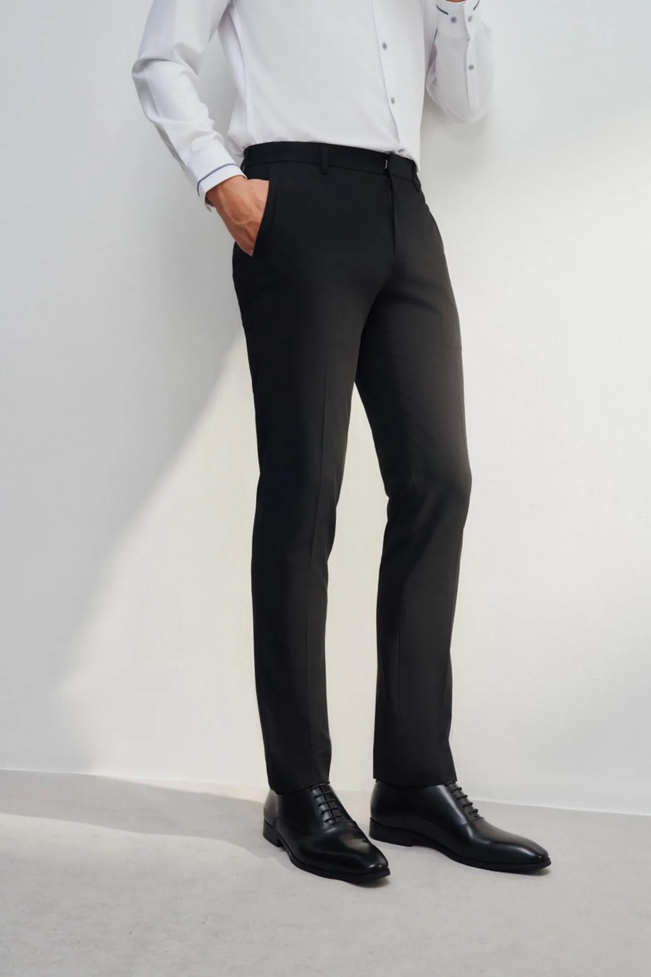 Soft Touch Multi-Way Stretch Slim Fit Twill Suit Pants