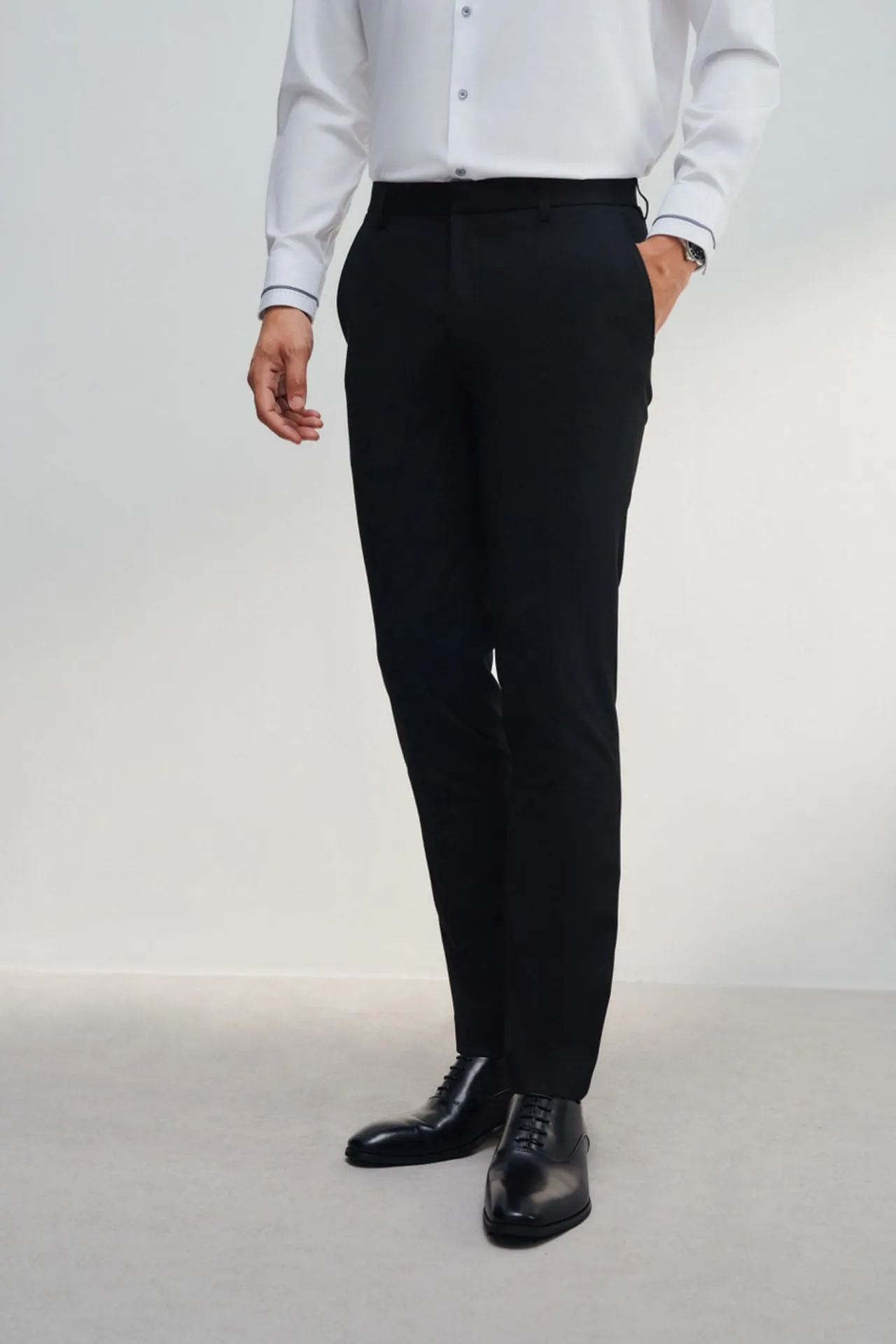 Soft Touch Multi-Way Stretch Slim Fit Twill Suit Pants