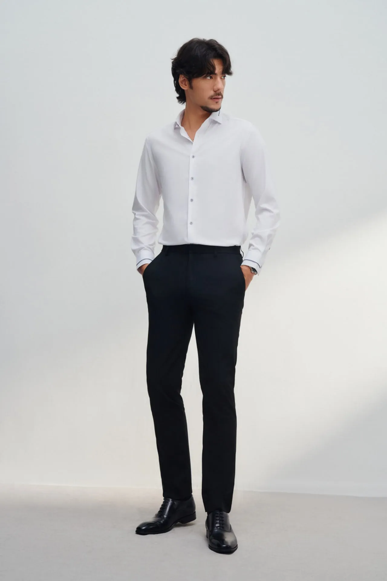 Soft Touch Multi-Way Stretch Slim Fit Twill Suit Pants