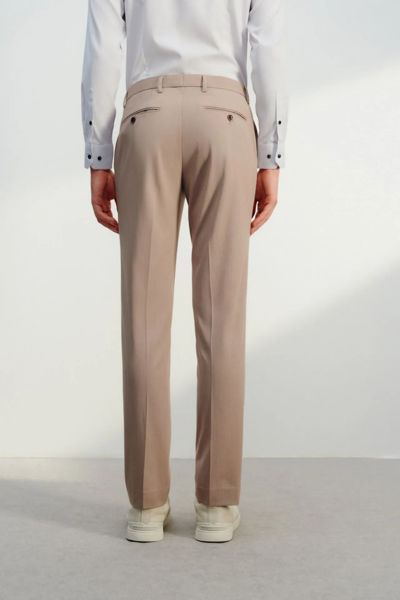 Soft Touch Multi-Way Stretch Slim Fit Twill Suit Pants