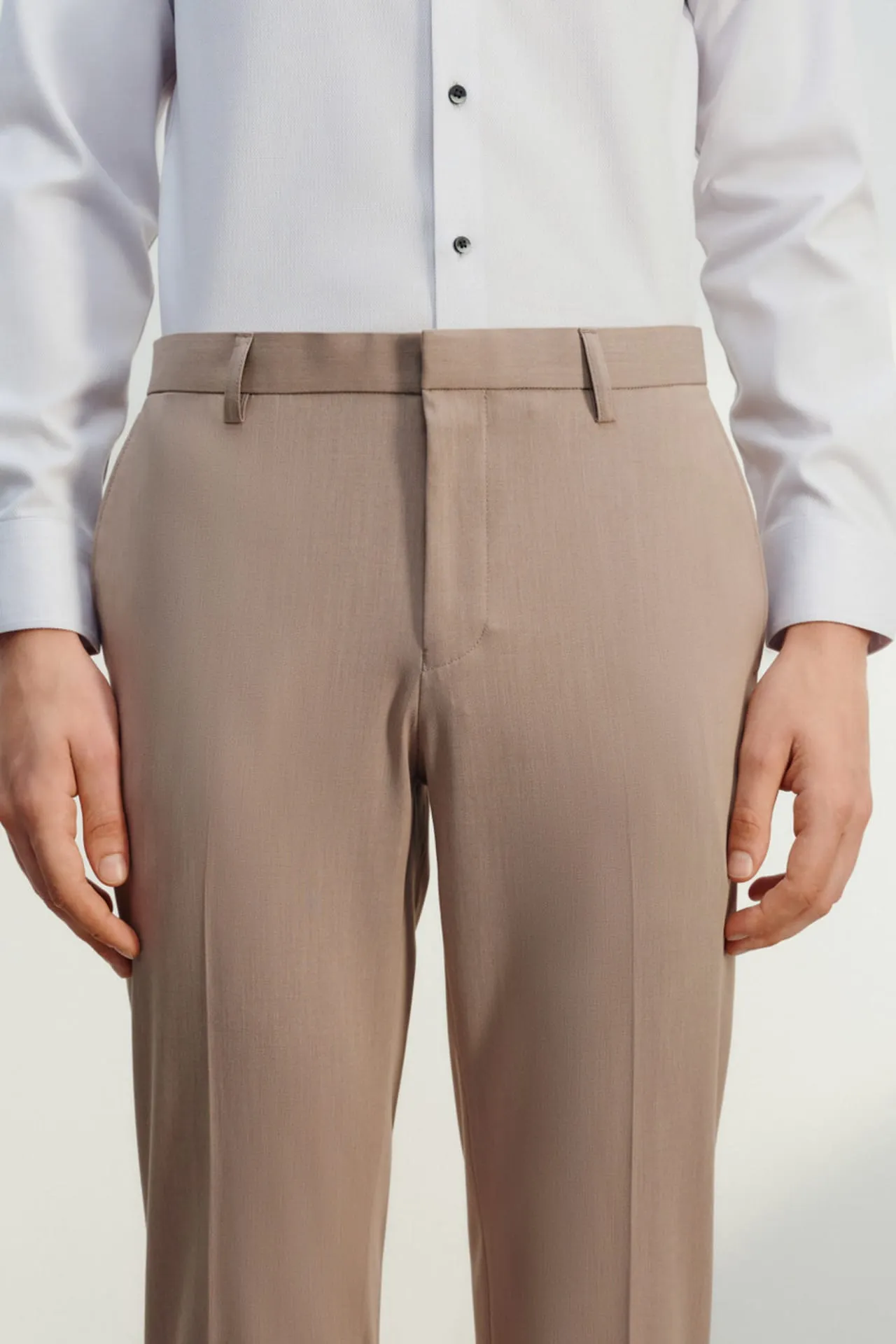 Soft Touch Multi-Way Stretch Slim Fit Twill Suit Pants