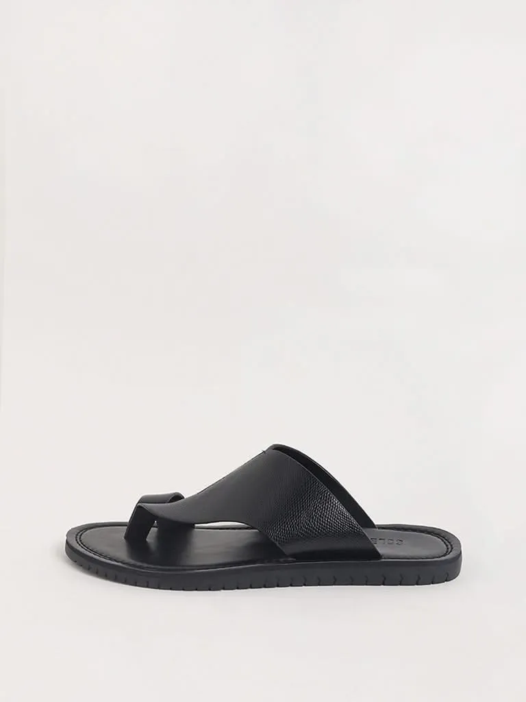 SOLEPLAY Black Multi Strap Sandals