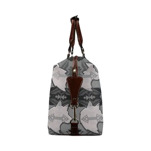 Sovereign Nation Gray with Wolf Classic Travel Bag